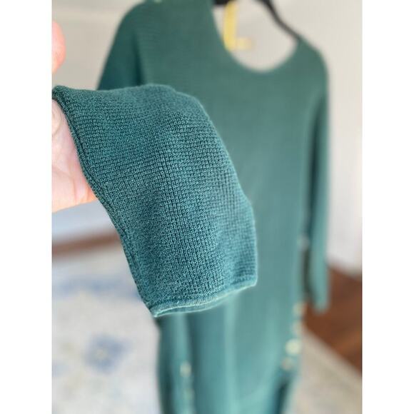 Michael Kors Knit Tunic Sweater Coastal Grandmother Quiet Luxury Cottagecore - Picture 6 of 11